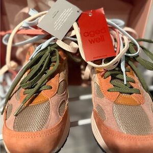 Joe Fresh New Balanced Aged Well limited edition sneakers
